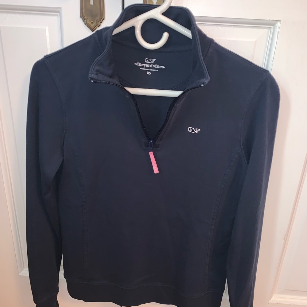 Vineyard Vines navy quarter zip